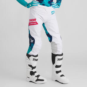 THOR MX 2026 WOMENS SPORTMODE PANTS BLEACH WHITE/AQUA