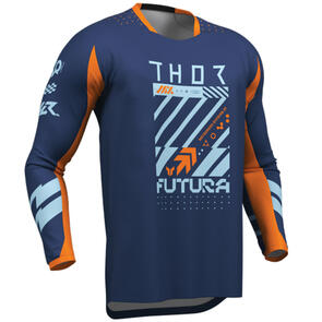 THOR MX 2026 YOUTH LAUNCHMODE JERSEY FUTURA NAVY/ORANGE