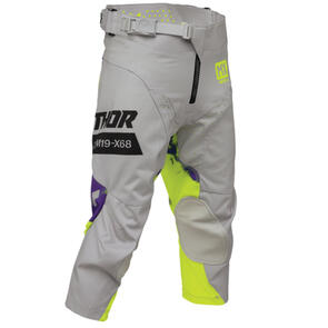 THOR MX 2026 YOUTH LAUNCHMODE PANTS BLEACH GRAY/ACID
