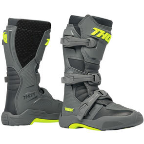 THOR MX YOUTH BLITZ XR BOOTS GREY CHARCOAL