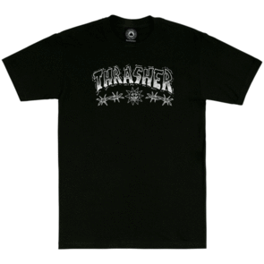 THRASHER BARBED WIRE TEE BLACK