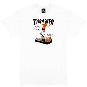 THRASHER COFFIN S/S TEE WHITE