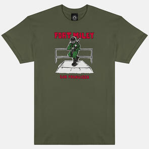 THRASHER FORT MILEY S/S TEE ARMY GREEN