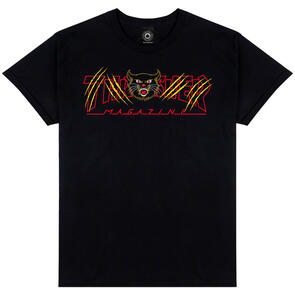 THRASHER GATO S/S TEE BLACK