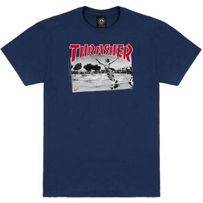 THRASHER JAKE DISH S/S TEE NAVY