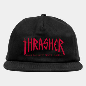 THRASHER X TOY MACHINE SCRATCH SNAPBACK BLACK