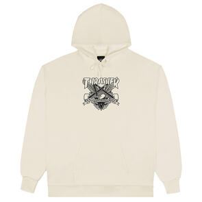 THRASHER X ANTIHERO EAGLEGRAM HOOD SAND