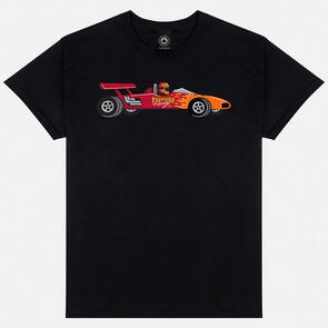 THRASHER RACECAR S/S TEE BLACK