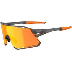 TIFOSI RAIL RACE SUNGLASSES SATIN VAPOR WITH CLARION ORANGE AND CLEAR LENS