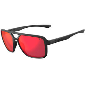 TIFOSI SALTO SUNGLASSES BLACKOUT WITH SMOKE RED MIRROR LENS