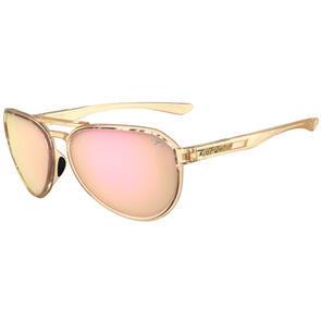 TIFOSI SELCA SUNGLASSES CRYSTAL BROWN WITH PINK MIRROR LENS