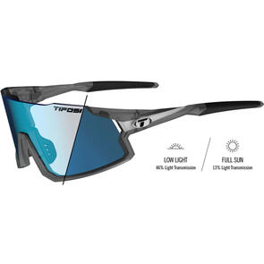 TIFOSI STASH SUNGLASSES MATTE SMOKE WITH CLARION BLUE FOTOTEC LENS