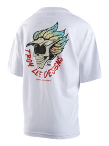TROY LEE DESIGNS FEATHERS SHORT SLEEVE TEE WHITE | YOUTH