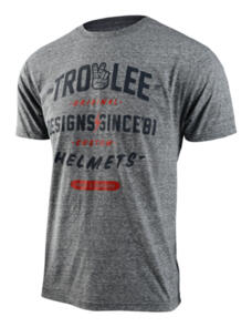 TROY LEE DESIGNS ROLL OUT SHORT SLEEVE TEE ASH HEATHER