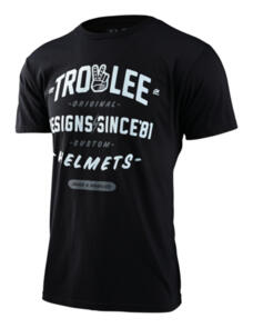 TROY LEE DESIGNS ROLL OUT SHORT SLEEVE TEE BLACK HEATHER