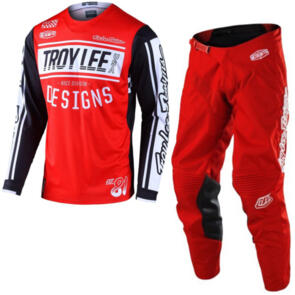 TROY LEE DESIGNS GP JERSEY + PANT RACE 81 RED RED