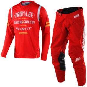 TROY LEE DESIGNS GP AIR JERSEY + PANTS ROLL OUT RED