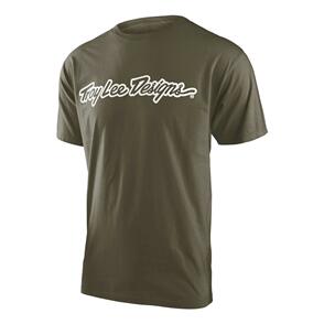TROY LEE DESIGNS SIGNATURE SHORT SLEEVE TEE MILITARY GREEN
