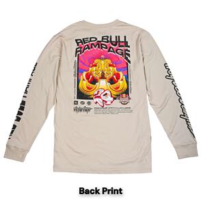 TROY LEE DESIGNS X REDBULL RAMPAGE ALTERED REALITY LONG SLEEVE TEE CEMENT