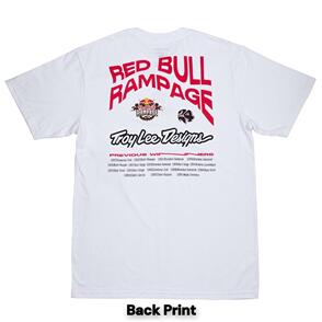 TROY LEE DESIGNS X REDBULL RAMPAGE MIND MELT SHORT SLEEVE TEE WHITE