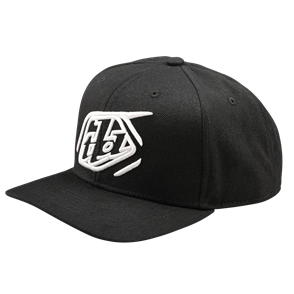 TROY LEE DESIGNS CURVED SNAPBACK HAT BADGE BLACK