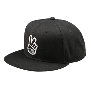 TROY LEE DESIGNS FLAT BILL SNAPBACK PEACE BLACK