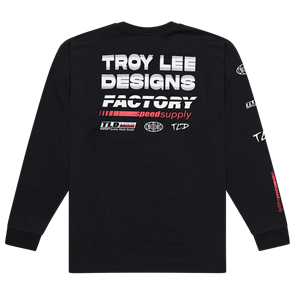 TROY LEE DESIGNS LONG SLEEVE TEE FACTORY BLACK