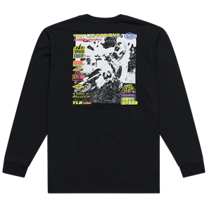 TROY LEE DESIGNS LONG SLEEVE TEE OVERLOAD BLACK