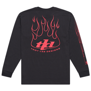 TROY LEE DESIGNS LONG SLEEVE TEE TORCHED CARBON