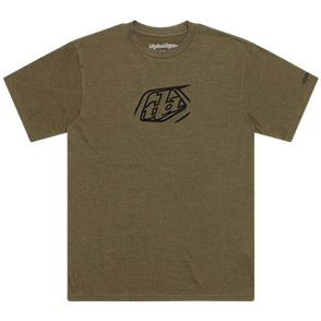 TROY LEE DESIGNS SHORT SLEEVE TEE BADGE OLIVE HEATHER