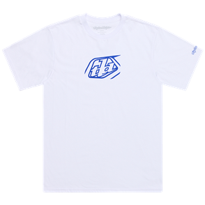 TROY LEE DESIGNS SHORT SLEEVE TEE BADGE WHITE