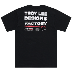 TROY LEE DESIGNS SHORT SLEEVE TEE FACTORY BLACK