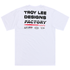 TROY LEE DESIGNS SHORT SLEEVE TEE FACTORY WHITE