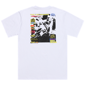 TROY LEE DESIGNS SHORT SLEEVE TEE OVERLOAD WHITE