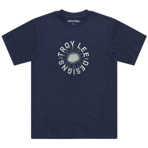 TROY LEE DESIGNS SHORT SLEEVE TEE ROTATION NAVY HEATHER