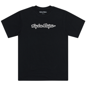 TROY LEE DESIGNS SHORT SLEEVE TEE SIGNATURE BLACK