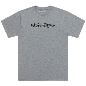 TROY LEE DESIGNS SHORT SLEEVE TEE SIGNATURE GRAY HEATHER
