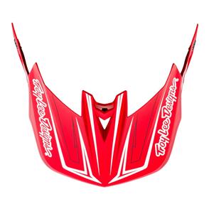 TROY LEE DESIGNS D4 VISOR PINNED RED