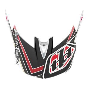 TROY LEE DESIGNS D4 VISOR BLOCK CHARCOAL / RED