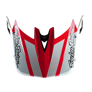 TROY LEE DESIGNS D4 VISOR DRIP WHITE