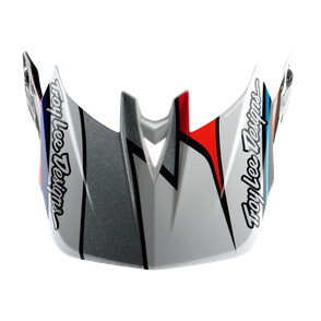 TROY LEE DESIGNS D4 VISOR FRAMES WHITE / SILVER