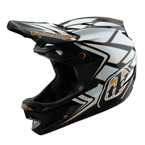 TROY LEE DESIGNS D4 AS COMPOSITE HELMET GHOSTWING WHITE
