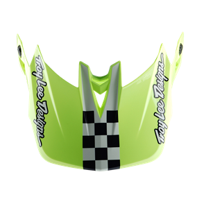 TROY LEE DESIGNS D4 VISOR FIFTY-50 NAVY / GLO YELLOW