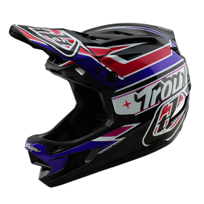 TROY LEE DESIGNS D4 AS POLYACRYLITE HELMET LINEAR BLACK