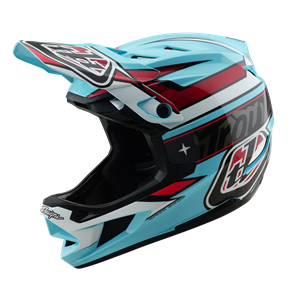 TROY LEE DESIGNS D4 AS POLYACRYLITE HELMET LINEAR BLUE