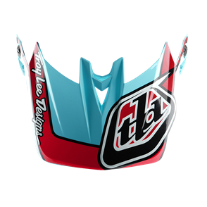 TROY LEE DESIGNS D4 VISOR LINEAR BLUE