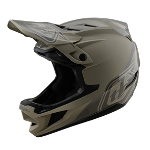 TROY LEE DESIGNS D4 AS POLYACRYLITE HELMET SHADOW TIMBER
