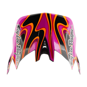 TROY LEE DESIGNS D4 VISOR TORCHED CARBON / MAGENTA