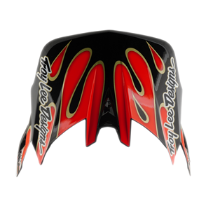 TROY LEE DESIGNS D4 VISOR OVERSPRAY WHITE / RED