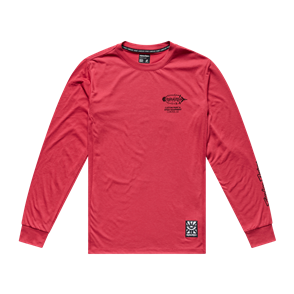 TROY LEE DESIGNS SKYLINE RIDE LONG SLEEVE TEE FEATHERED EMBER RED